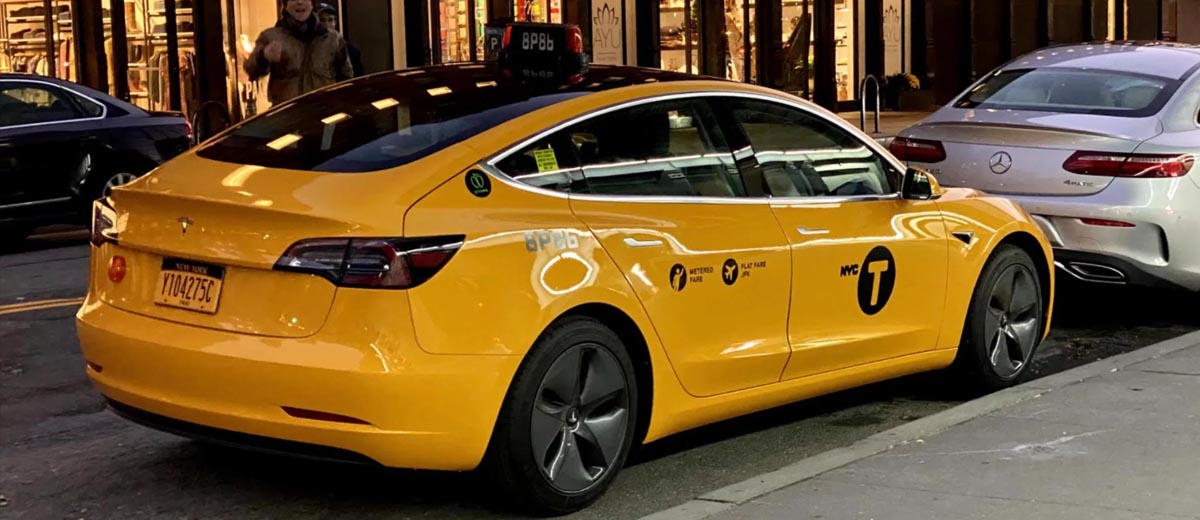 NYC Cabs Now Include Tesla Model 3s